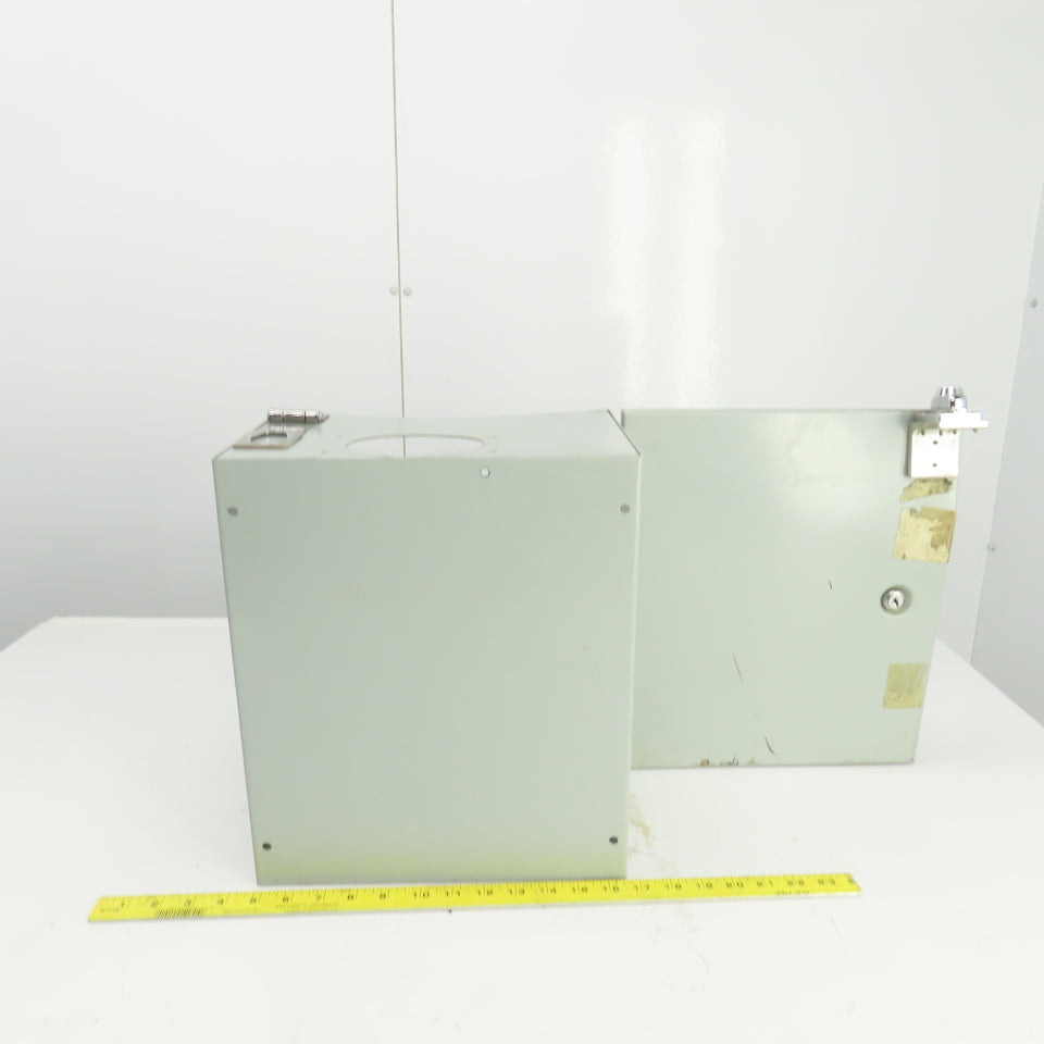 14" x 12" x 8" Lockable Electrical Enclosure Hinged Door No Key