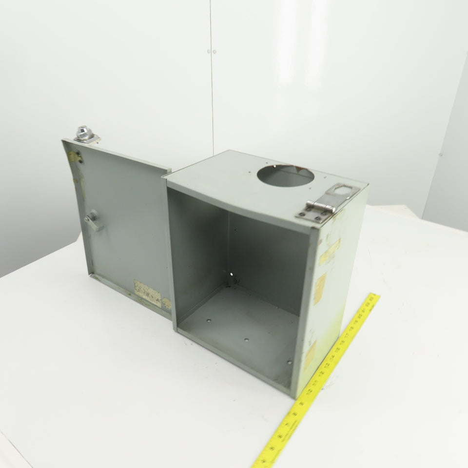 14" x 12" x 8" Lockable Electrical Enclosure Hinged Door No Key