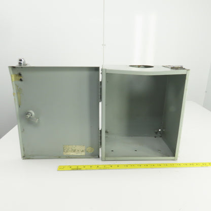 14" x 12" x 8" Lockable Electrical Enclosure Hinged Door No Key
