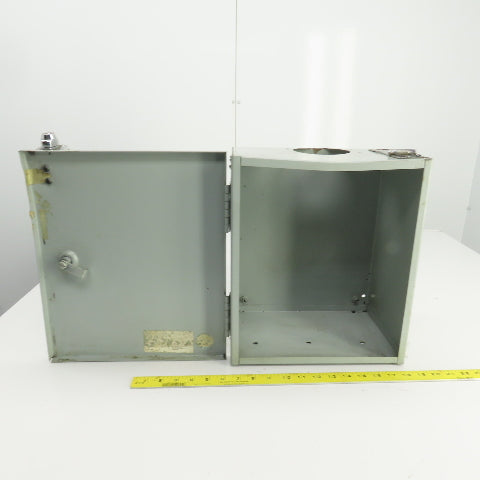 14" x 12" x 8" Lockable Electrical Enclosure Hinged Door No Key