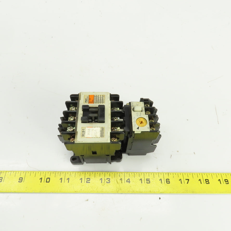 Fuji SC-5-1/ TK-5-1N Contactor 120V Coil W/Overload Relay 1.7-2.6A Trip Range