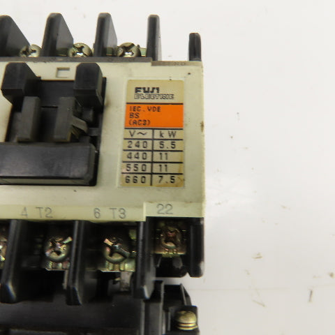 Fuji SC-5-1/ TK-5-1N Contactor 120V Coil W/Overload Relay 1.7-2.6A Trip Range