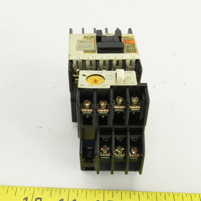 Fuji SC-05/ TK-0N Contactor 120V Coil W/Overload Relay 5-8A Trip Range