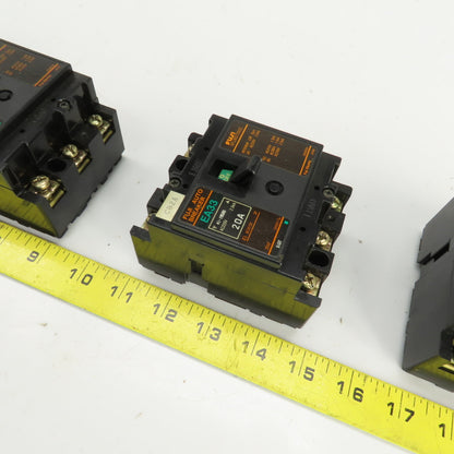 Fuji EA33 Auto Breaker 3 Pole (2) 20A (1) 30A Lot Of 3