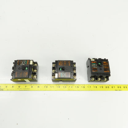 Fuji EA33 Auto Breaker 3 Pole (2) 20A (1) 30A Lot Of 3