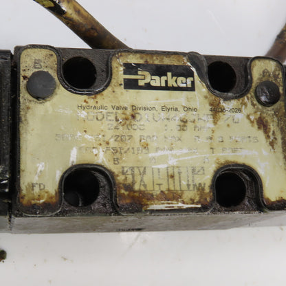 Parker D1VW4 Double Solenoid Operated Hydraulic Directional Control Valve 24VDC