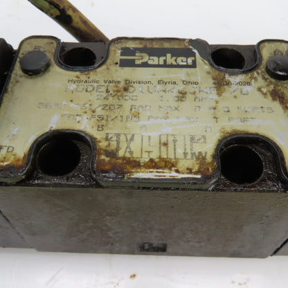 Parker D1VW4 Double Solenoid Operated Hydraulic Directional Control Valve 24VDC