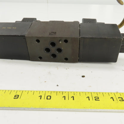 Parker D1VW4 Double Solenoid Operated Hydraulic Directional Control Valve 24VDC