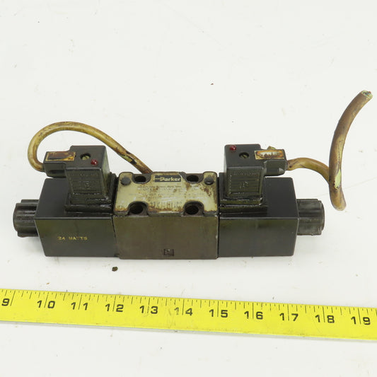 Parker D1VW4 Double Solenoid Operated Hydraulic Directional Control Valve 24VDC