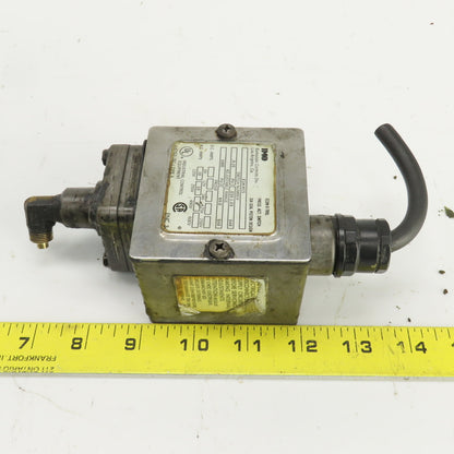 Barksdale E1H-H15 Adjustable Range Pressure Switch 5-15PSI 125-600VAC 6-250VDC