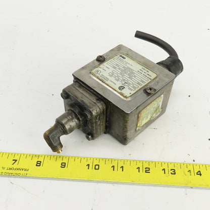 Barksdale E1H-H15 Adjustable Range Pressure Switch 5-15PSI 125-600VAC 6-250VDC