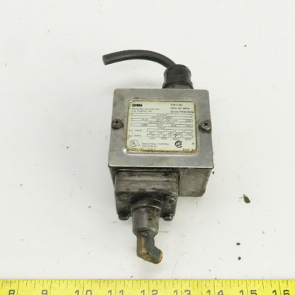 Barksdale E1H-H15 Adjustable Range Pressure Switch 5-15PSI 125-600VAC 6-250VDC