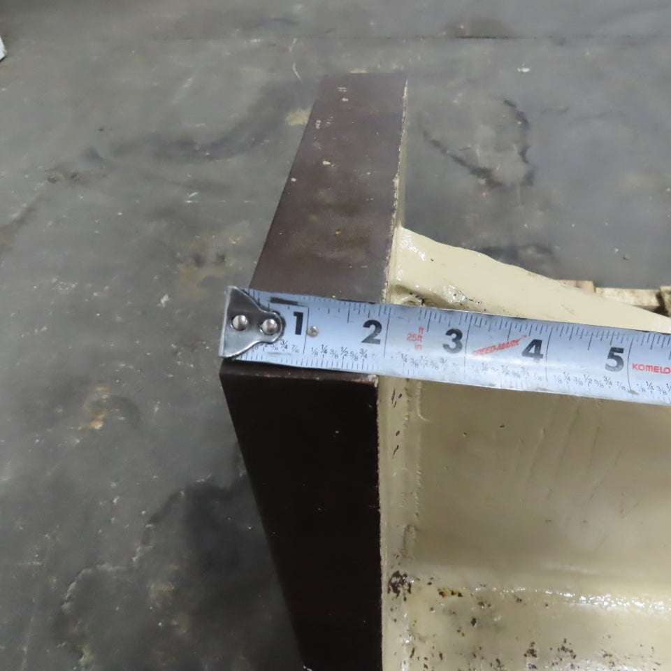 40" x 16-1/2" x 9-3/4" Wide Steel Angle Plate 90° Solid 2" Thick