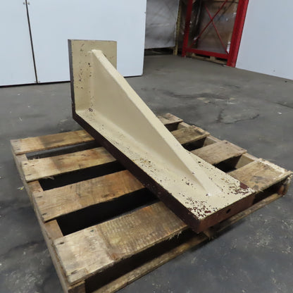 40" x 16-1/2" x 9-3/4" Wide Steel Angle Plate 90° Solid 2" Thick
