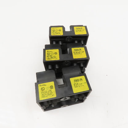 Buss JP60030-3PR 30A 600V Class J Pyramid Fuse Block Lot Of 3