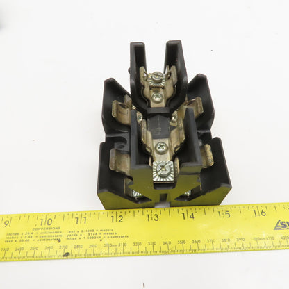 Buss JP60030-3PR 30A 600V Class J Pyramid Fuse Block Lot Of 3