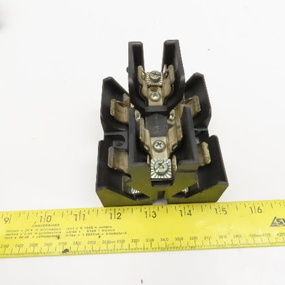 Buss JP60030-3PR 30A 600V Class J Pyramid Fuse Block Lot Of 3