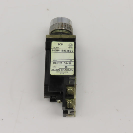 Allen Bradley 800MR-16HX2BS 120V 50/60Hz 2 Position Selector Switch