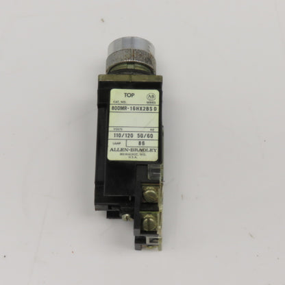Allen Bradley 800MR-16HX2BS 120V 50/60Hz 2 Position Selector Switch