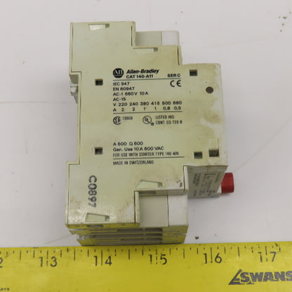 Allen Bradley 140-MN-0250 Manual Motor Starter 600V 3Ph 1.6-2.5A Trip