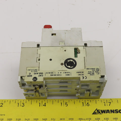Allen Bradley 140-MN-0250 Manual Motor Starter 600V 3Ph 1.6-2.5A Trip