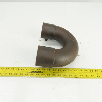 4" ID 180° Return Bend Steel Pipe Hub x Hub