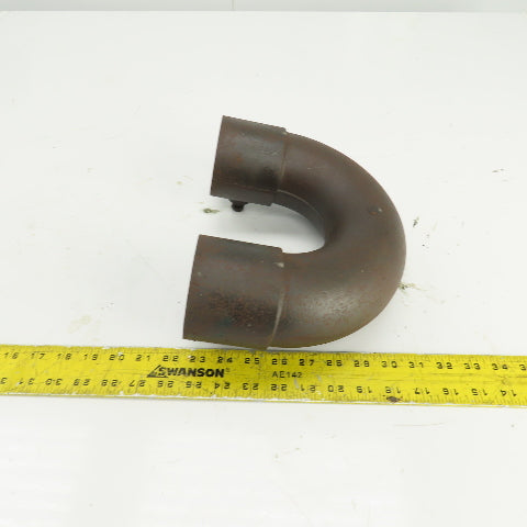 4" ID 180° Return Bend Steel Pipe Hub x Hub