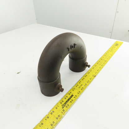 4" ID 180° Return Bend Steel Pipe Hub x Hub