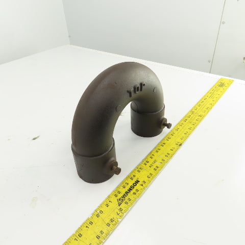 4" ID 180° Return Bend Steel Pipe Hub x Hub