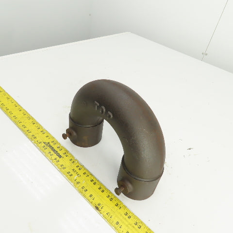 4" ID 180° Return Bend Steel Pipe Hub x Hub
