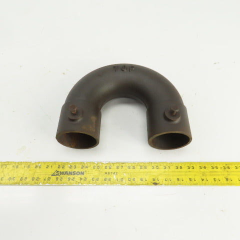 4" ID 180° Return Bend Steel Pipe Hub x Hub