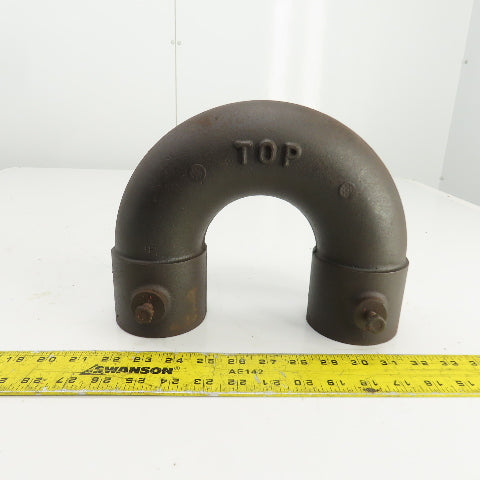 4" ID 180° Return Bend Steel Pipe Hub x Hub