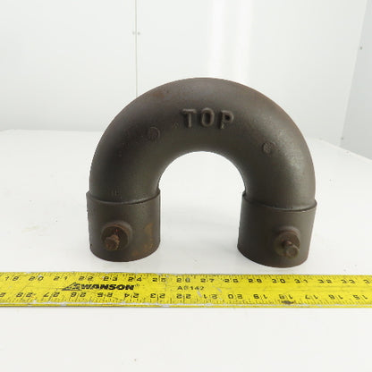 4" ID 180° Return Bend Steel Pipe Hub x Hub