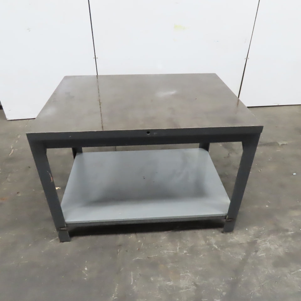 36" x 48" Cast Iron Machined Top Layout Inspection Table .011 Accuracy 1-3/4"T