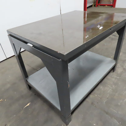 36" x 48" Cast Iron Machined Top Layout Inspection Table .011 Accuracy 1-3/4"T