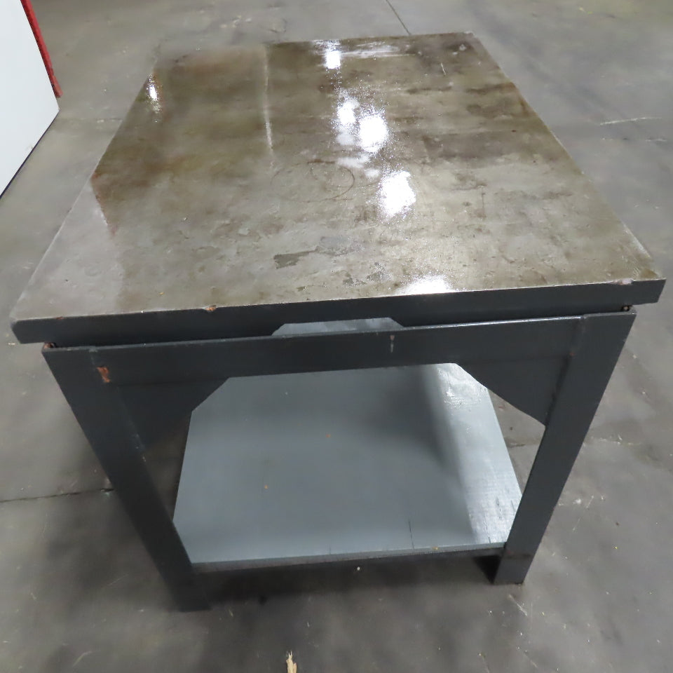 36" x 48" Cast Iron Machined Top Layout Inspection Table .011 Accuracy 1-3/4"T
