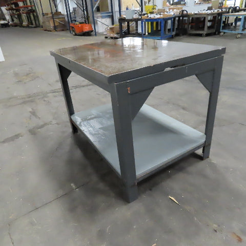 36" x 48" Cast Iron Machined Top Layout Inspection Table .011 Accuracy 1-3/4"T