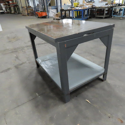 36" x 48" Cast Iron Machined Top Layout Inspection Table .011 Accuracy 1-3/4"T