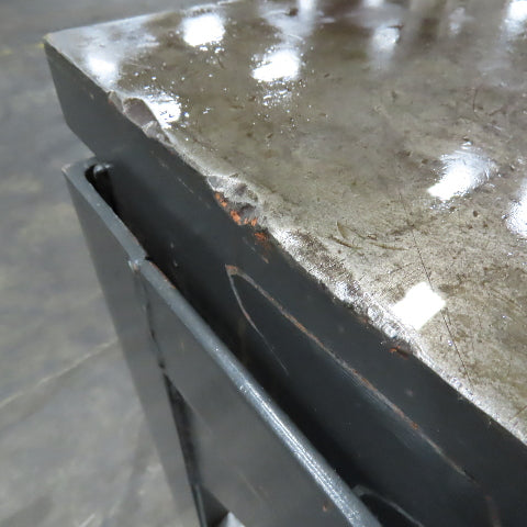 36" x 48" Cast Iron Machined Top Layout Inspection Table .011 Accuracy 1-3/4"T