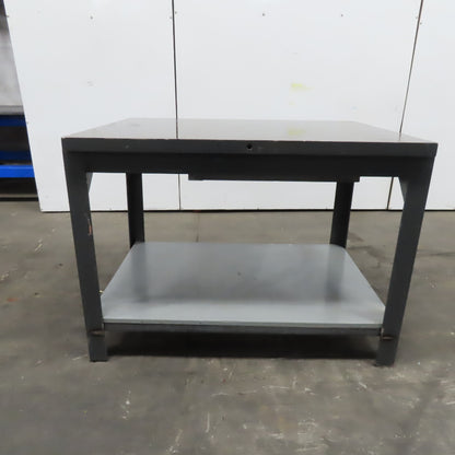 36" x 48" Cast Iron Machined Top Layout Inspection Table .011 Accuracy 1-3/4"T