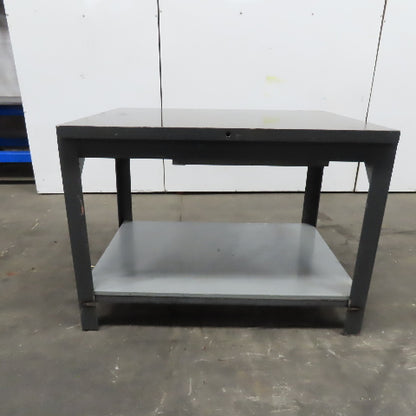 36" x 48" Cast Iron Machined Top Layout Inspection Table .011 Accuracy 1-3/4"T