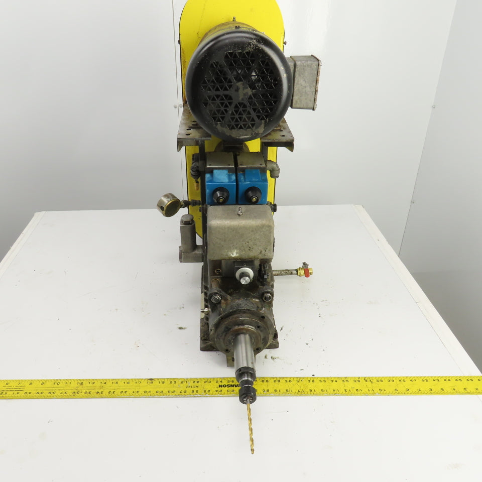 Drill Unit L-150H 3HP Horizontal Drilling Head 8-1/2" Stroke 1760RPM 230/460V