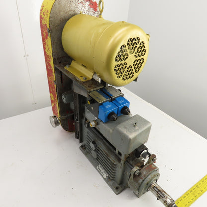 Drill Unit L-150J-V 3HP Horizontal Drilling Head 8-1/2" Stroke 1760RPM 230/460V