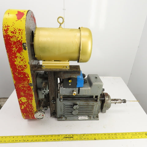 Drill Unit L-150J-V 3HP Horizontal Drilling Head 8-1/2" Stroke 1760RPM 230/460V
