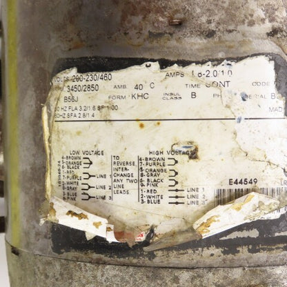 Memphis Pump MPH-100-50T Centrifugal Pump 3450/2850RPM 200-230/460V 3PH