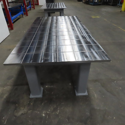 NEW 48" x 97" 1-1/2" T Steel 8" x 8" Slot Grid Fixture Jig Setup Welding Table