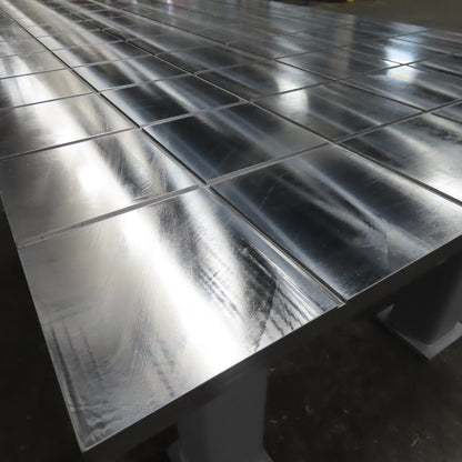 NEW 48" x 97" 1-1/2" T Steel 8" x 8" Slot Grid Fixture Jig Setup Welding Table