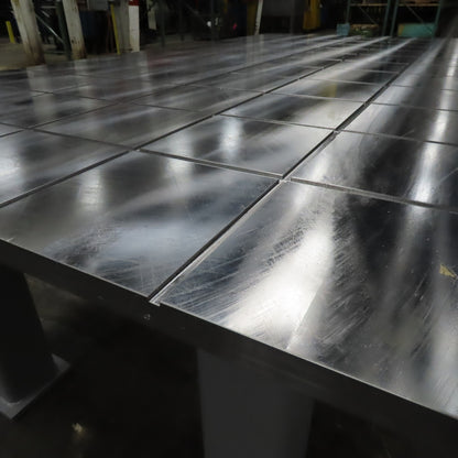 NEW 48" x 97" 1-1/2" T Steel 8" x 8" Slot Grid Fixture Jig Setup Welding Table