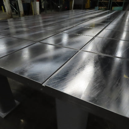 NEW 48" x 97" 1-1/2" T Steel 8" x 8" Slot Grid Fixture Jig Setup Welding Table
