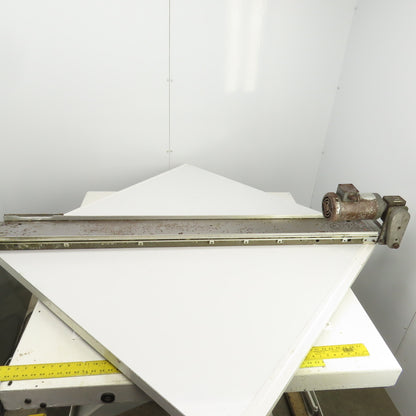 6" x 71" Small Parts Slider Bed Belt Conveyor 20FPM 230/460V 3PH Parts/Repair